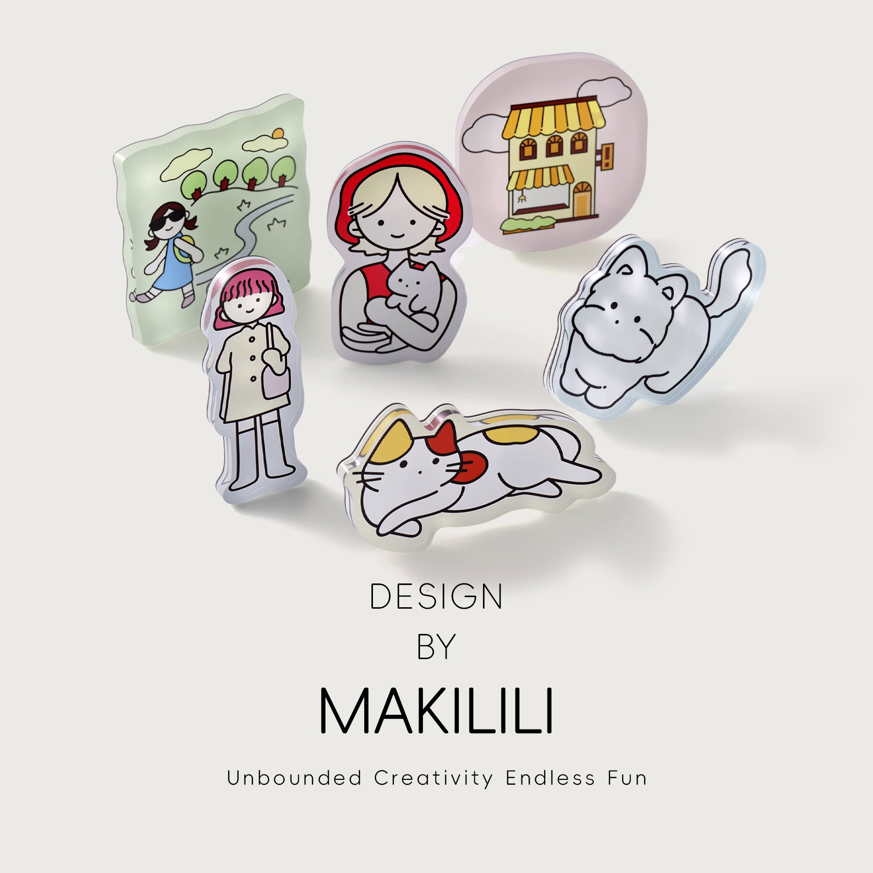 Custom Acrylic Fridge Magnet with Soft Magnetic Backing