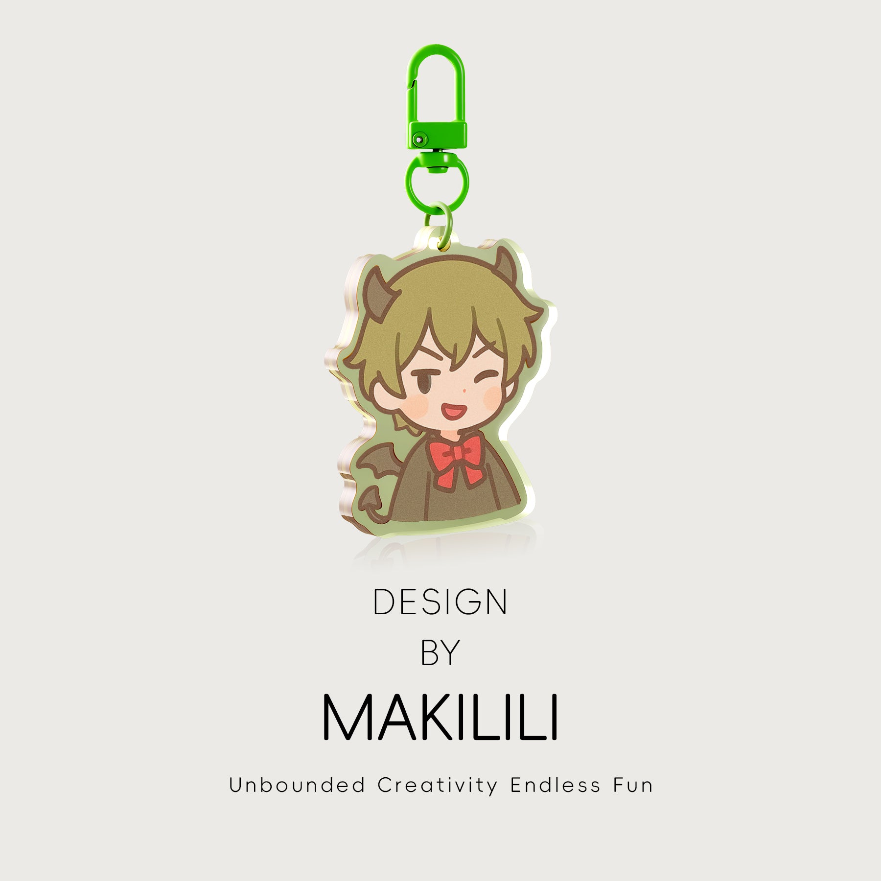 Custom Colored Edge Acrylic Keychains