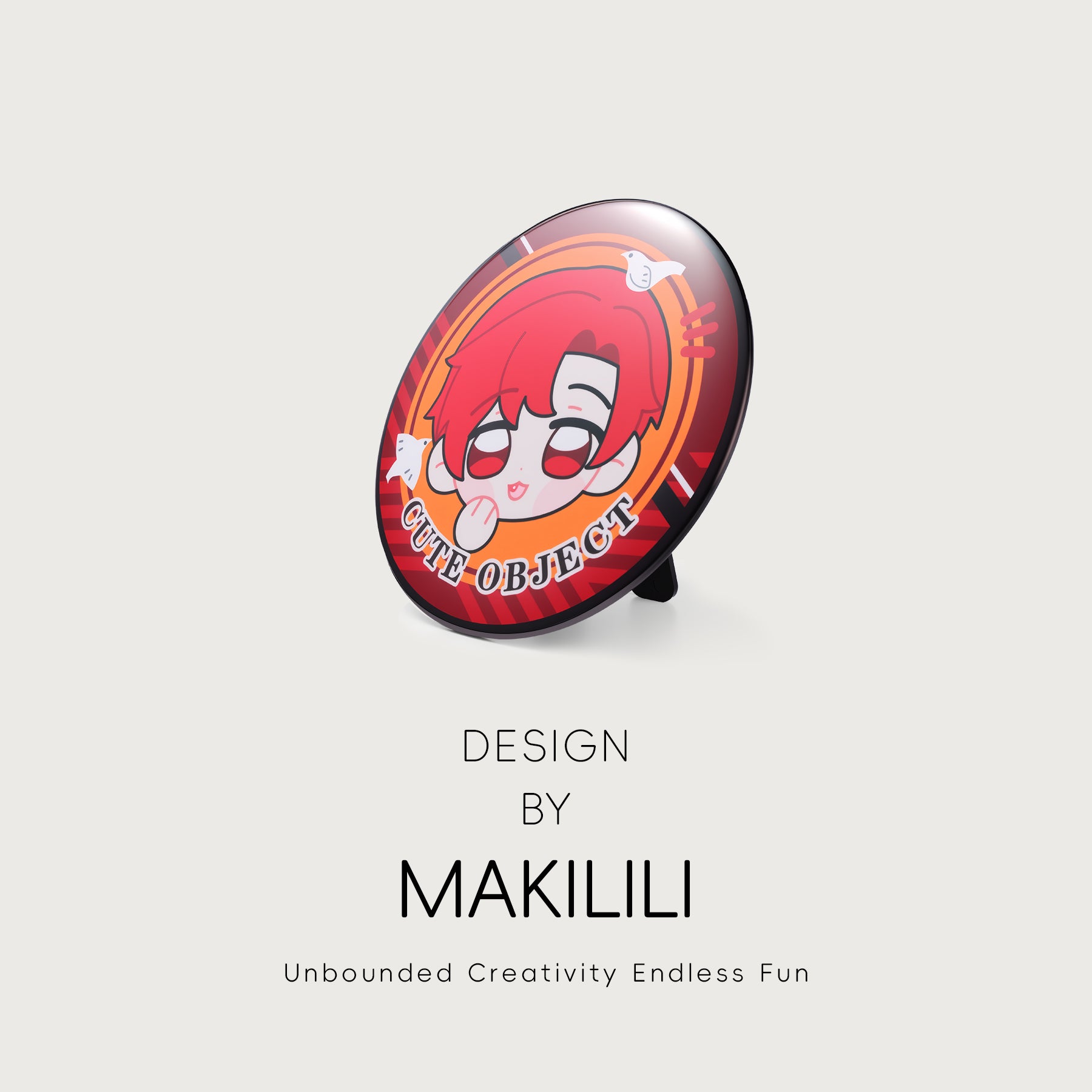 Custom 160mm Giant badge/pin