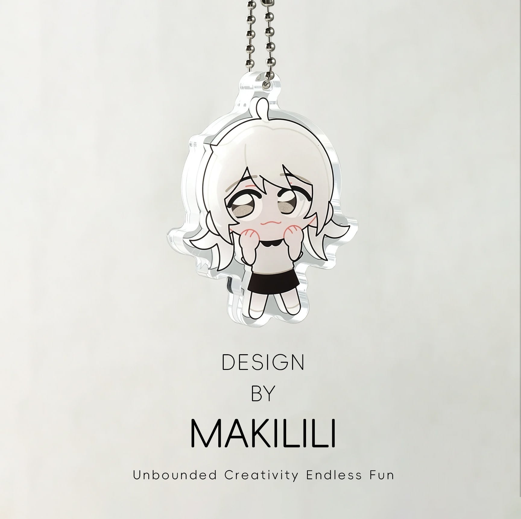 Custom Moving Eyes Acrylic Keychain