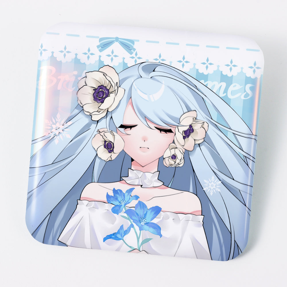 Custom Rectangle Holo film badge/pin