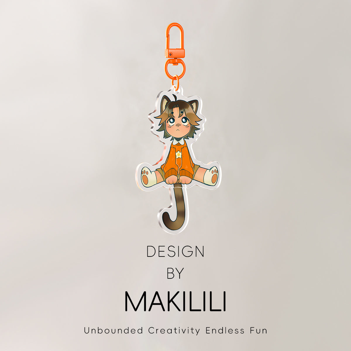 Custo Tail-wagging  Acrylic Keychain