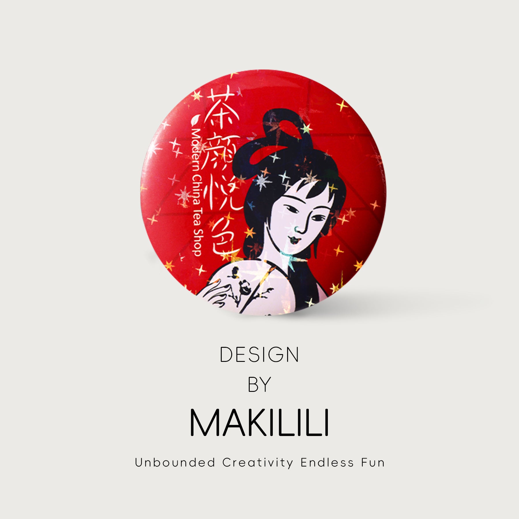Custom Round lamination film badge/pin