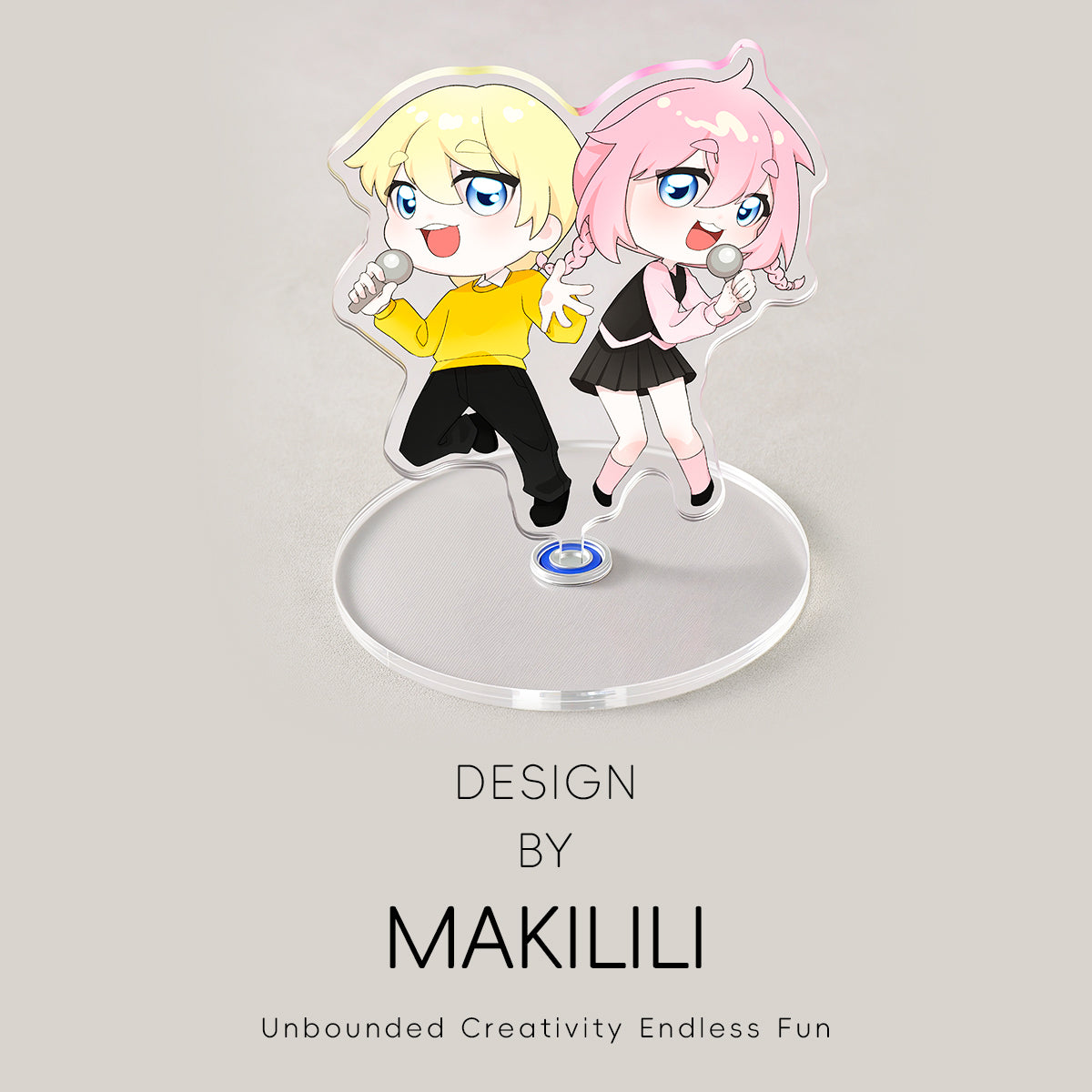 Custom Rotating Acrylic Standees