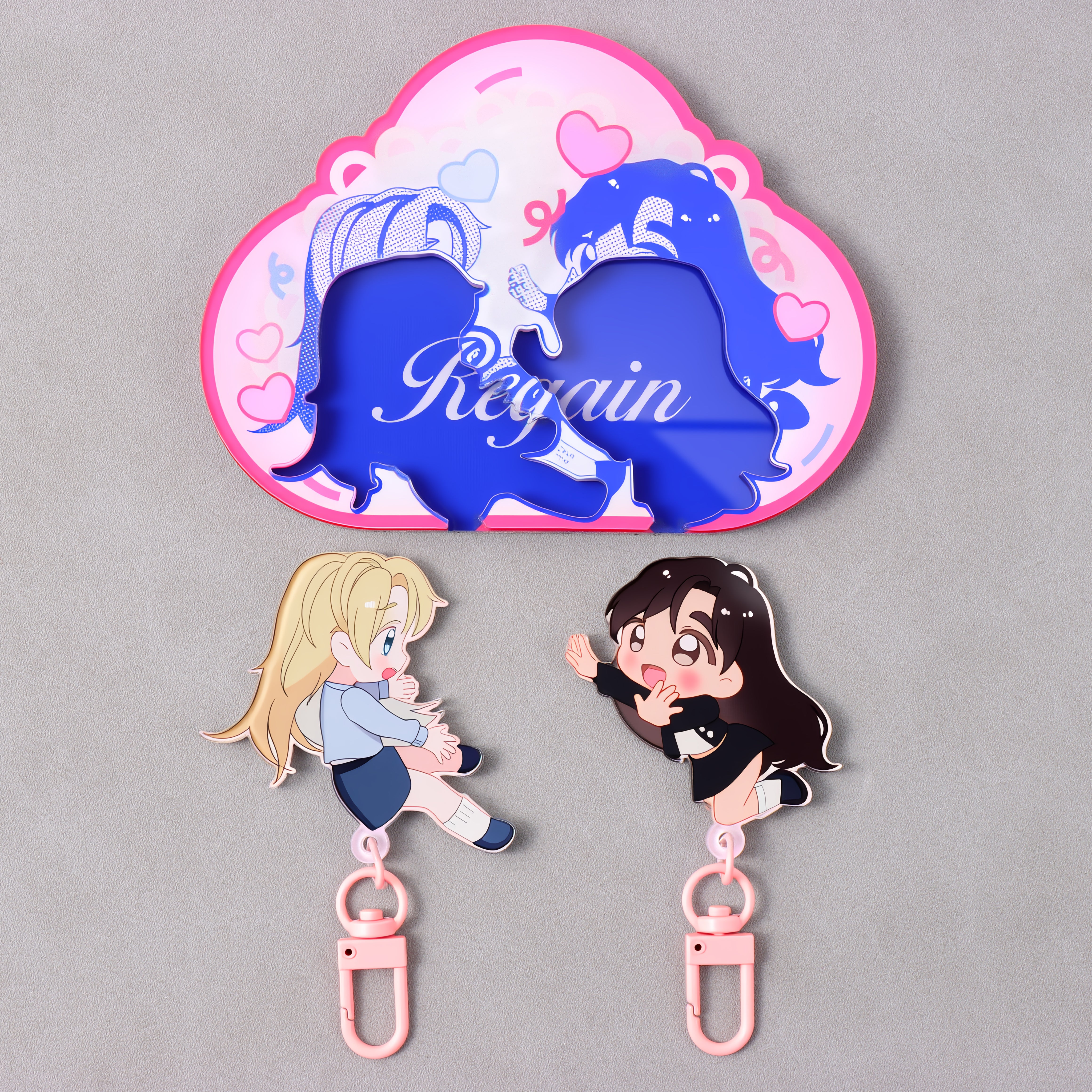 Custom Acrylic Soft Magnet with Removable Keychain
