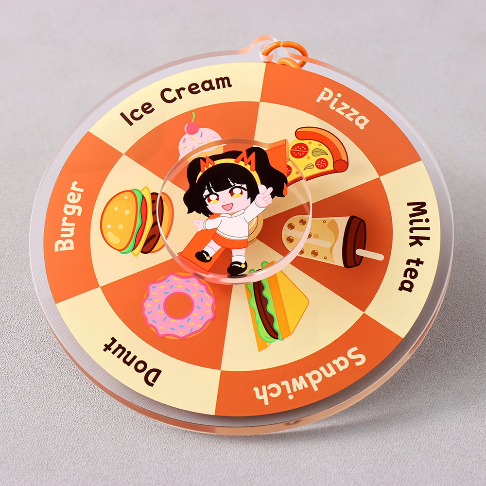 Custom Decision Spinner Acrylic Keychain