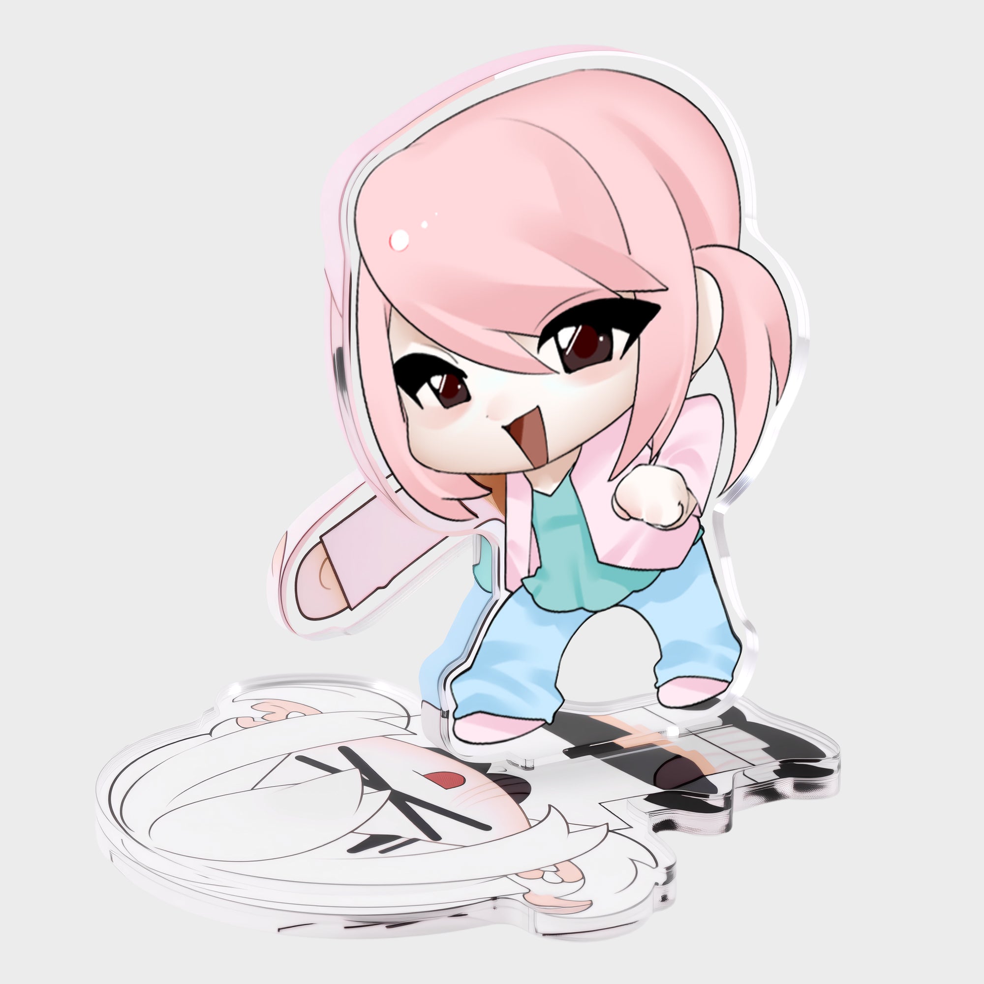 Custom Punching Pose Acrylic Standee
