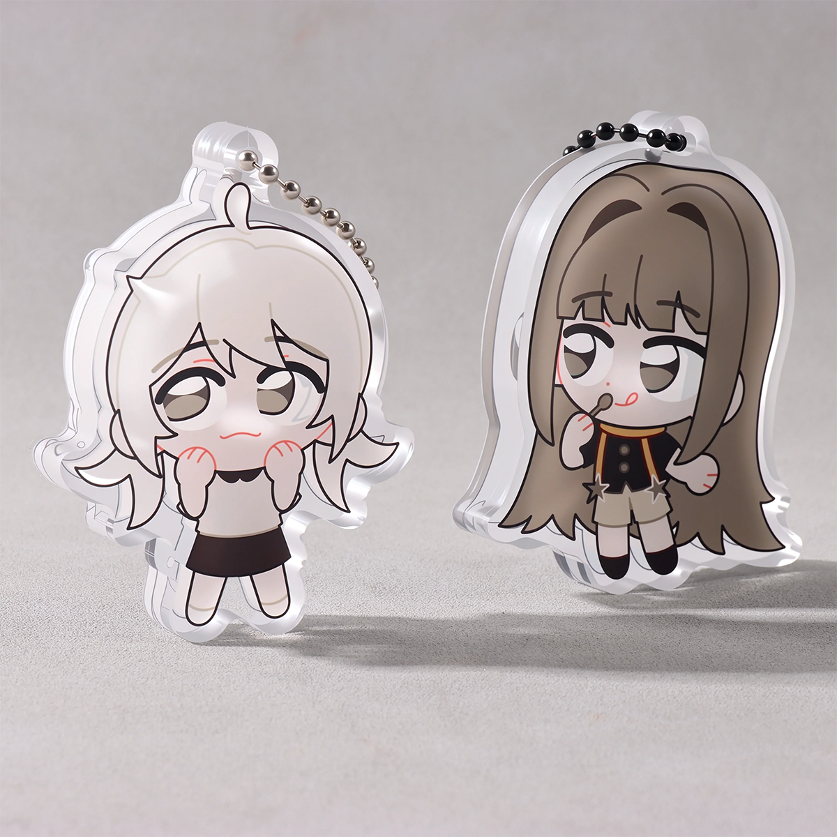 Custom Moving Eyes Acrylic Keychain