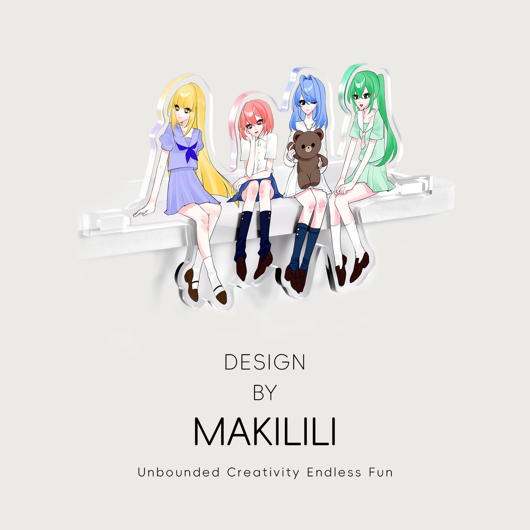 Custom Table Edge Hanging Acrylic Standee